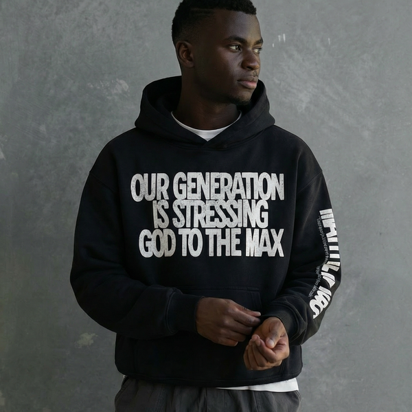 Stressing God - Sun Faded Gradient Hoodie