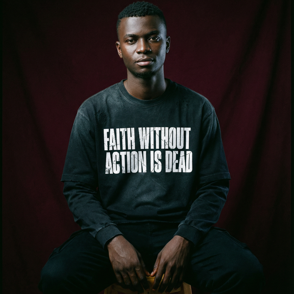 Faith Without Action – Washed Vintage Long Sleeve