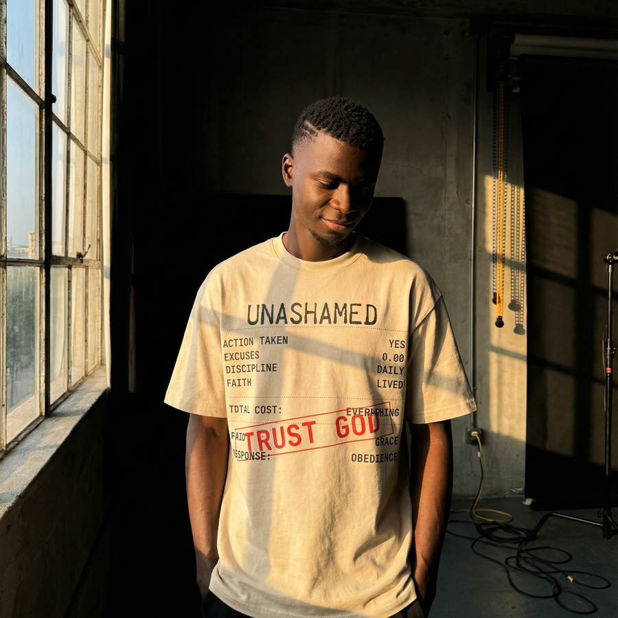 “Trust God" Tee (Heavyweight & Oversized)